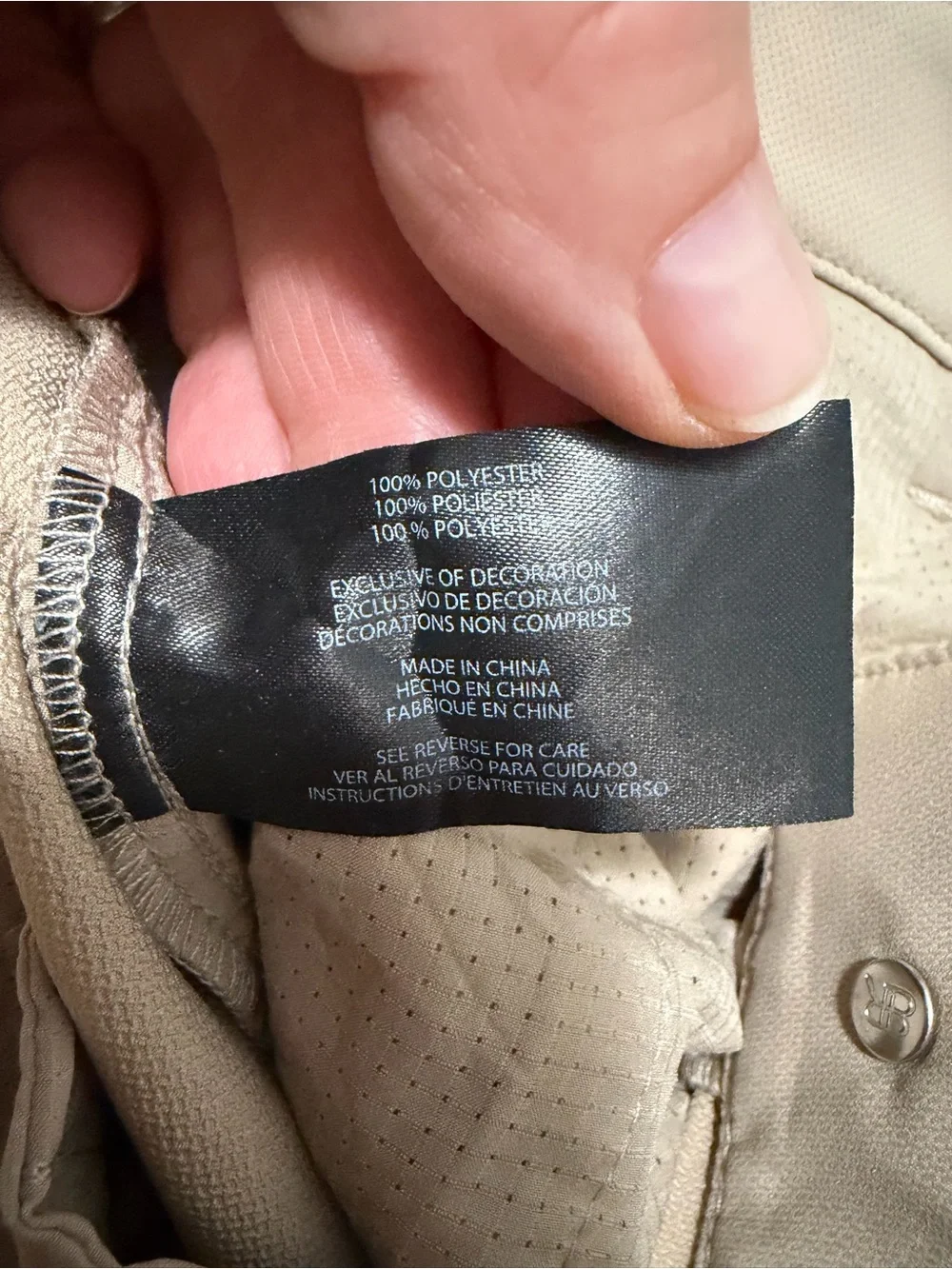 Banana Republic Men's Khaki Chinos - Tan sport fabric